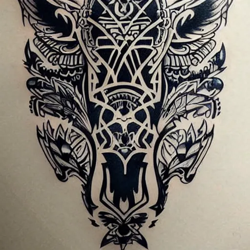 Image similar to tattoo design, stencil, tattoo stencil, traditional, a world famous tattoo