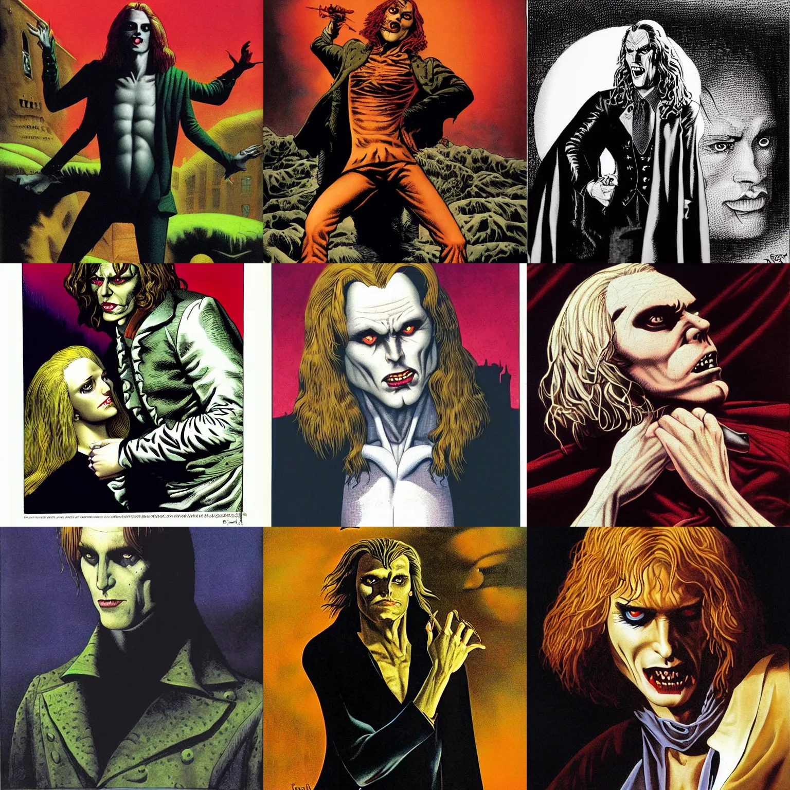 Prompt: the vampire lestat by richard corben