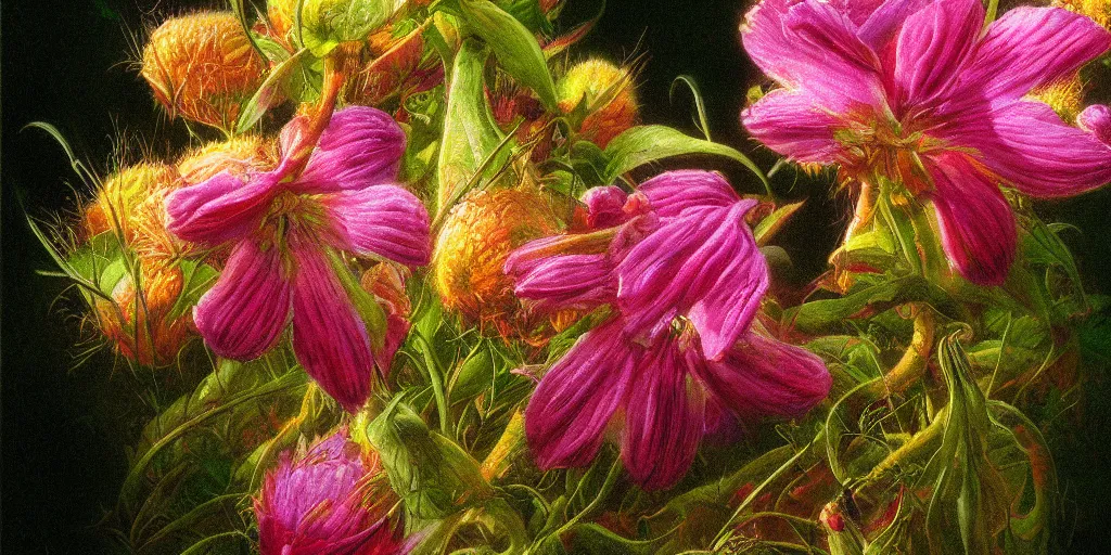 Image similar to fantastic flower, by bob eggleton by kyrickyoung, high detailed, 8 k resolution