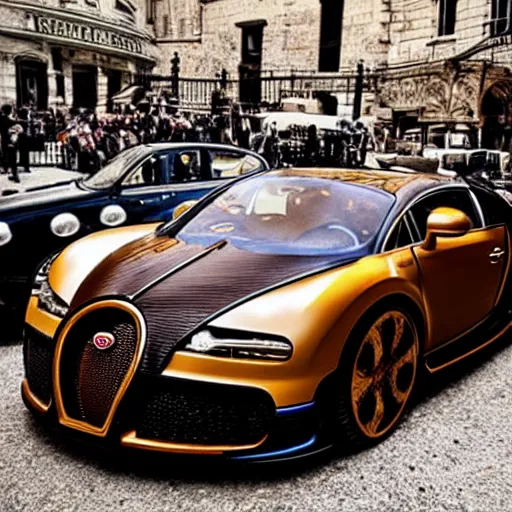 Image similar to steampunk Bugatti