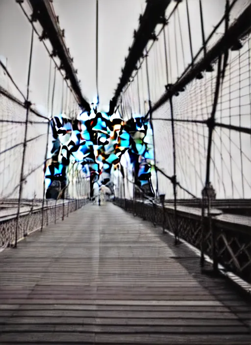 Image similar to beautiful brooklyn bridge photography award winning cinematography