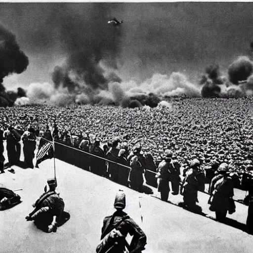 Image similar to the first minutes of world war iii, photo