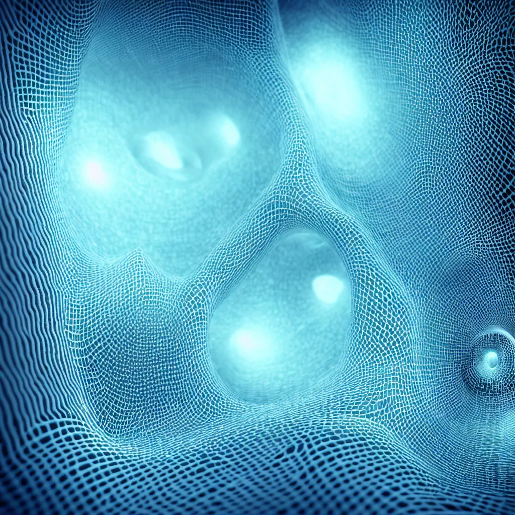 Prompt: synchronicity arises from quantum foam, quantum entangled souls, intricate details, waveform collapse, nth dimensional portal, wormhole, 3 d rendered in octane