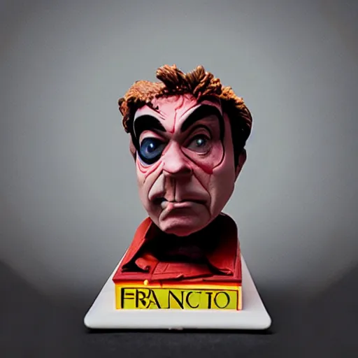 Image similar to francis bacon stop motion vinyl action figure, plastic, toy, butcher billy style