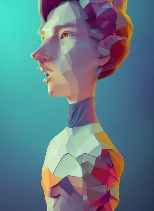 Image similar to colourful caricature - 3 d vfx art - of a the moon, art style by james jean & hsiao - ron cheng, character concept art, unreal engine render, digital illustration, sharp, intricate detail, volumetric light, ray tracing, soft light, symmetric, pinterest, artstation, behance,