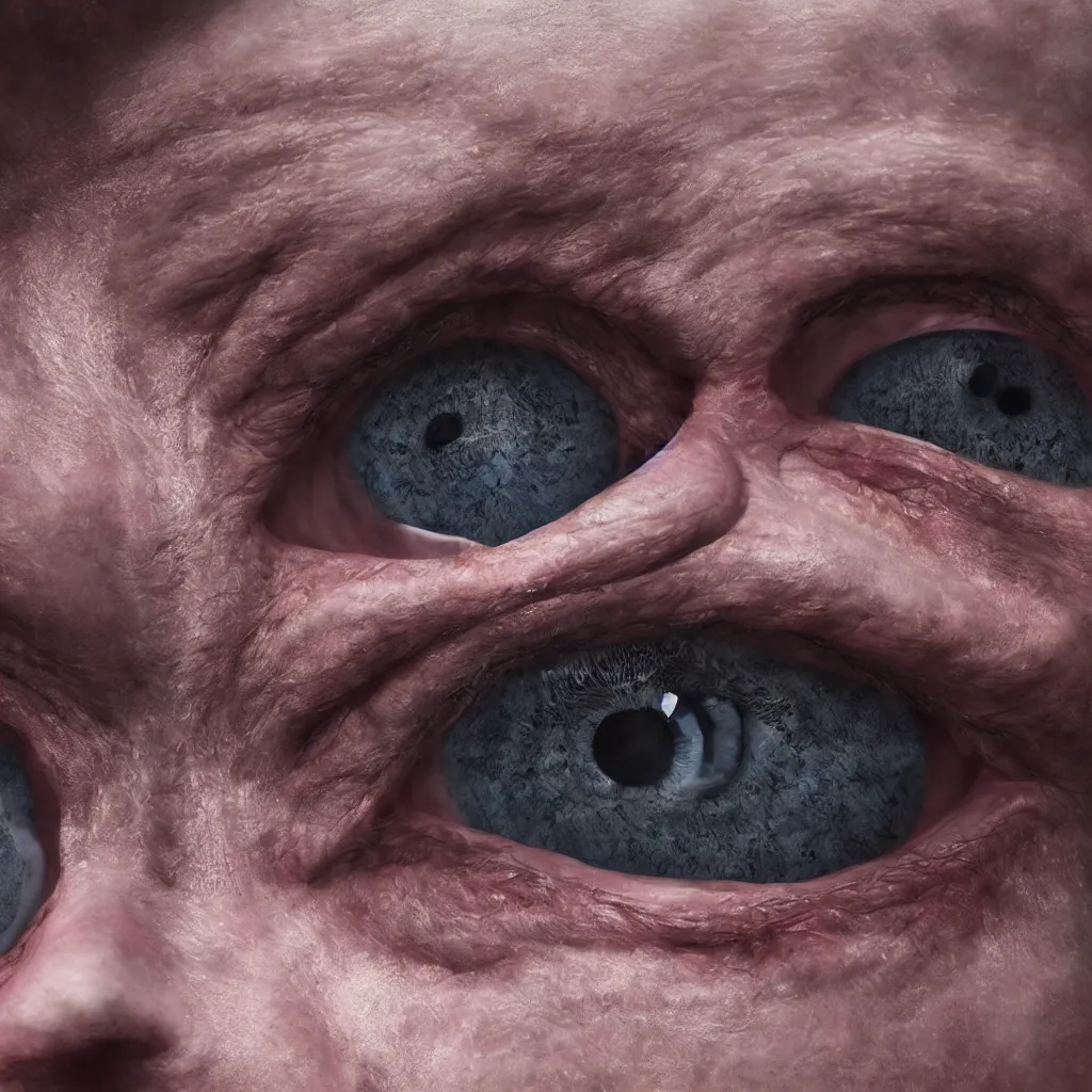 Image similar to the last vision of a dying blind mans eyes, hyper realistic, octane render, 8 k resolution, photo realistic