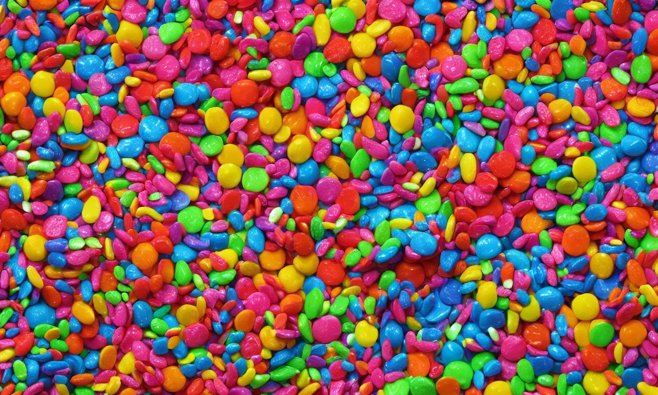 Image similar to extreme candy maximalism