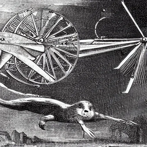 Image similar to diagram of an otter flying machine by da vinci