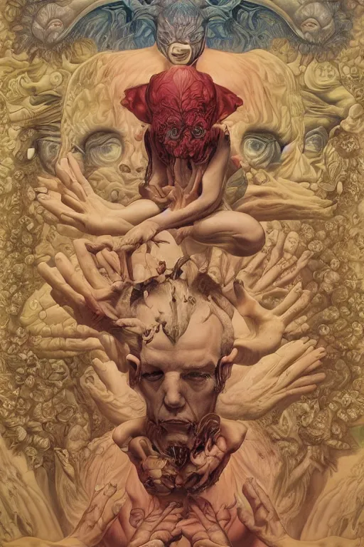 Prompt: by james jean, by mark ryden, by frank frazetta, by alex grey, by greg rutkowksi