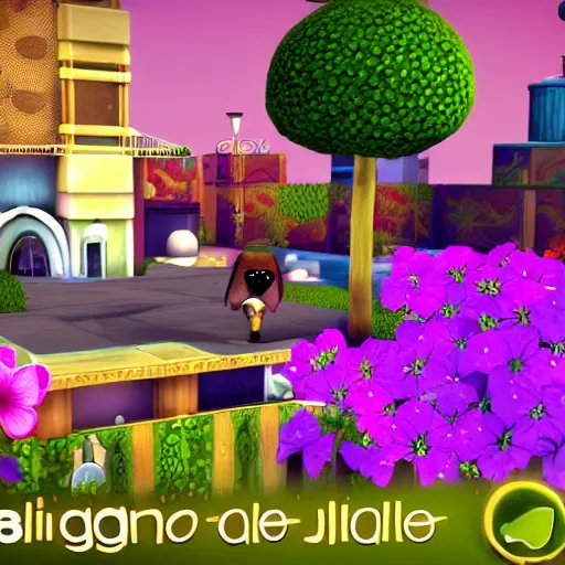 Image similar to littlebigplanet 1 screenshot of the gardens levels