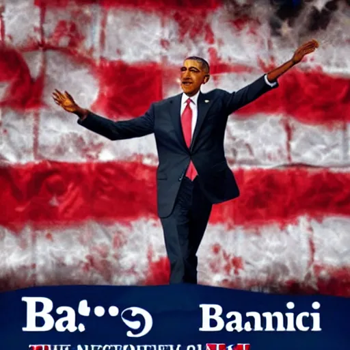 Prompt: Campaign ad for Barack Obama