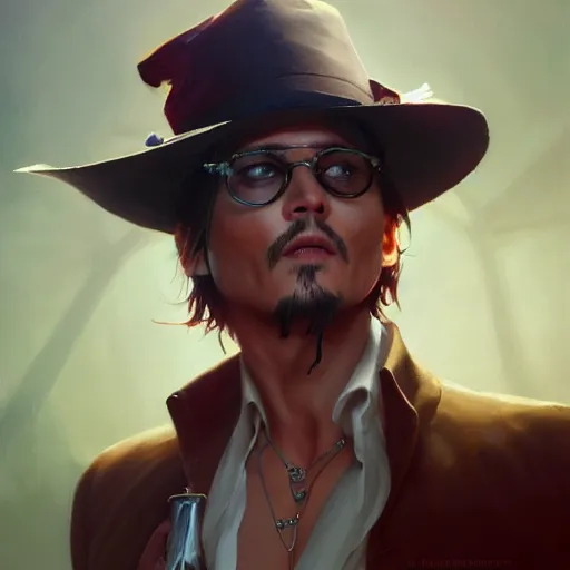 Prompt: johnny depp as chip dip, fullbody, ultra high detailed, oil painting, greg rutkowski, charlie bowater, yuumei, yanjun cheng, unreal 5, daz, hyperrealistic, octane render, rpg portrait, dynamic lighting, fantasy art, beautiful face