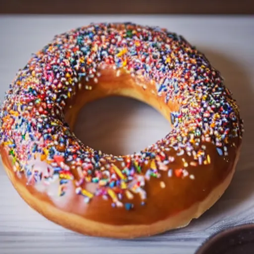 Image similar to a picture of a donut, 4k, hdr, professional food photography