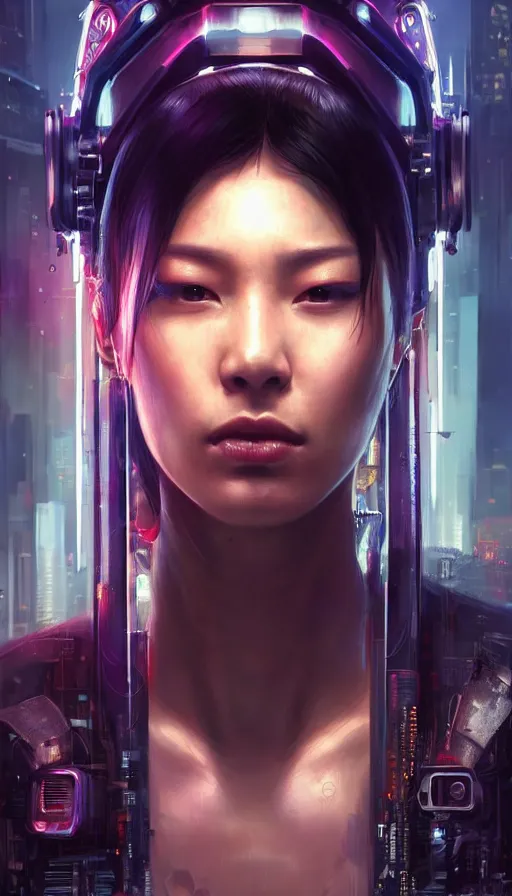 Prompt: cyberpunk, perfectly-centered-Portrait of the most beautiful women on the planet, mechanic, lost, visor, yakuza, sweaty, asian, insane, intricate, highly detailed, digital painting, artstation, concept art, smooth, sharp focus, illustration, Unreal Engine 5, 8K, art by artgerm and greg rutkowski and alphonse mucha