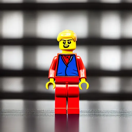 Prompt: microscope image of lego person