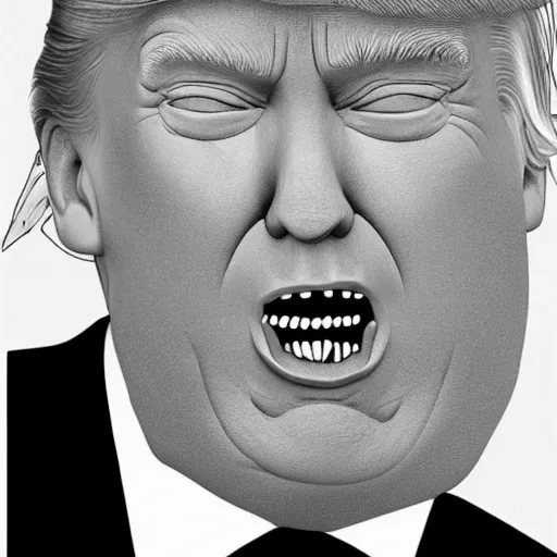 Prompt: donald trump crying, photorealistic