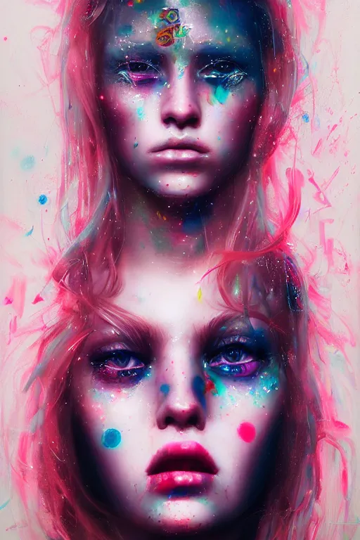 Image similar to photorealistic portrait of a rave party girl by ayami kojima and ewelina kowalczyk and alessio albi, trending on artstation