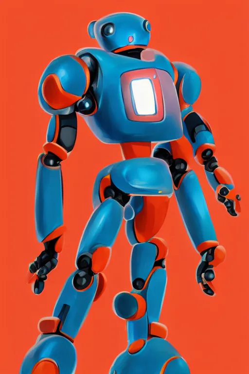 Image similar to metabots medabots medarotto medarot robot minimalist, behance hd by jesper ejsing, by rhads, makoto shinkai and lois van baarle, ilya kuvshinov, rossdraws global illumination