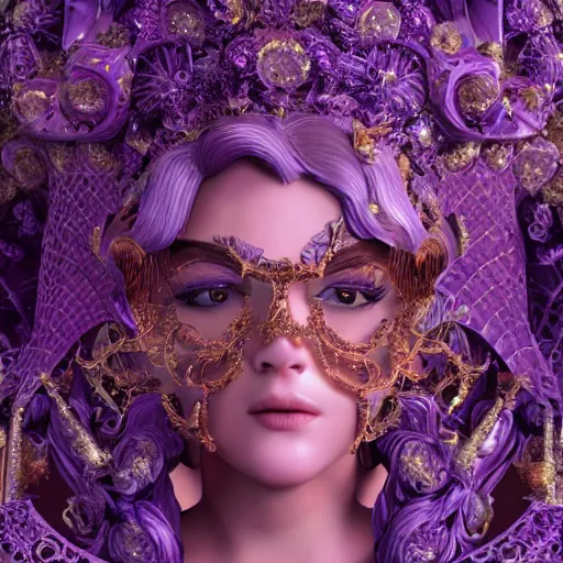 Image similar to princess of amethyst, ornate, intricate, hyper detailed, stunning, surreal, 4 k, octane render