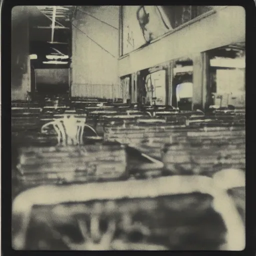 Prompt: the wasp factory, 7 0 s polaroid image, real, creepy, interior exterior