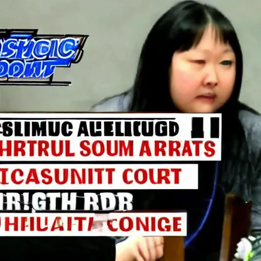 Prompt: Chris Chan gets accused guilty in court by judge Sonic