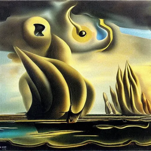 Image similar to storm is coming, i have regrets, by salvador dali