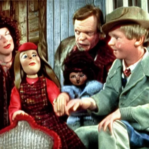 Image similar to still from the movie Darby O’Gill and the Little People