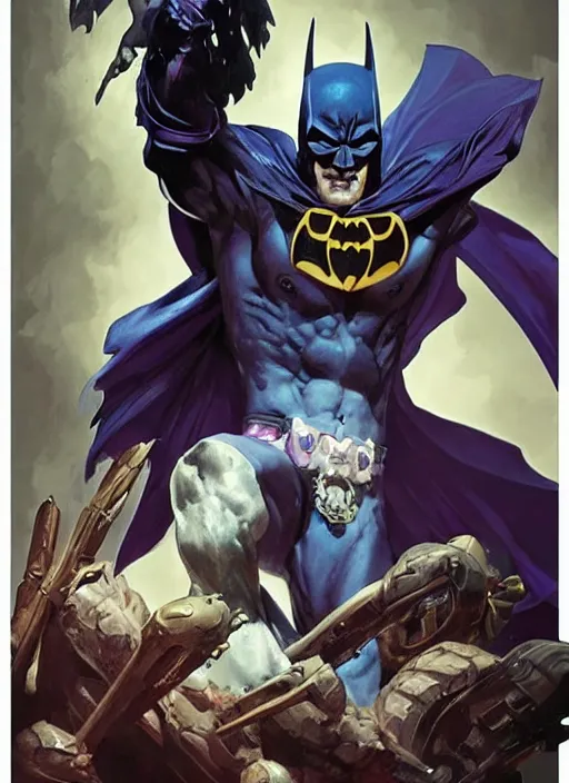 Image similar to skeletor as batman, incredibly detailed face, true anatomy, art by artgerm and greg rutkowski and alphonse mucha