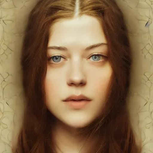 Image similar to a masterpiece portrait photo of a beautiful young woman who looks like an elvish mary elizabeth winstead, symmetrical face