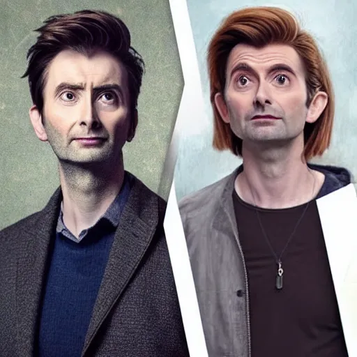 Prompt: david tennant mixed with jodie whittaker