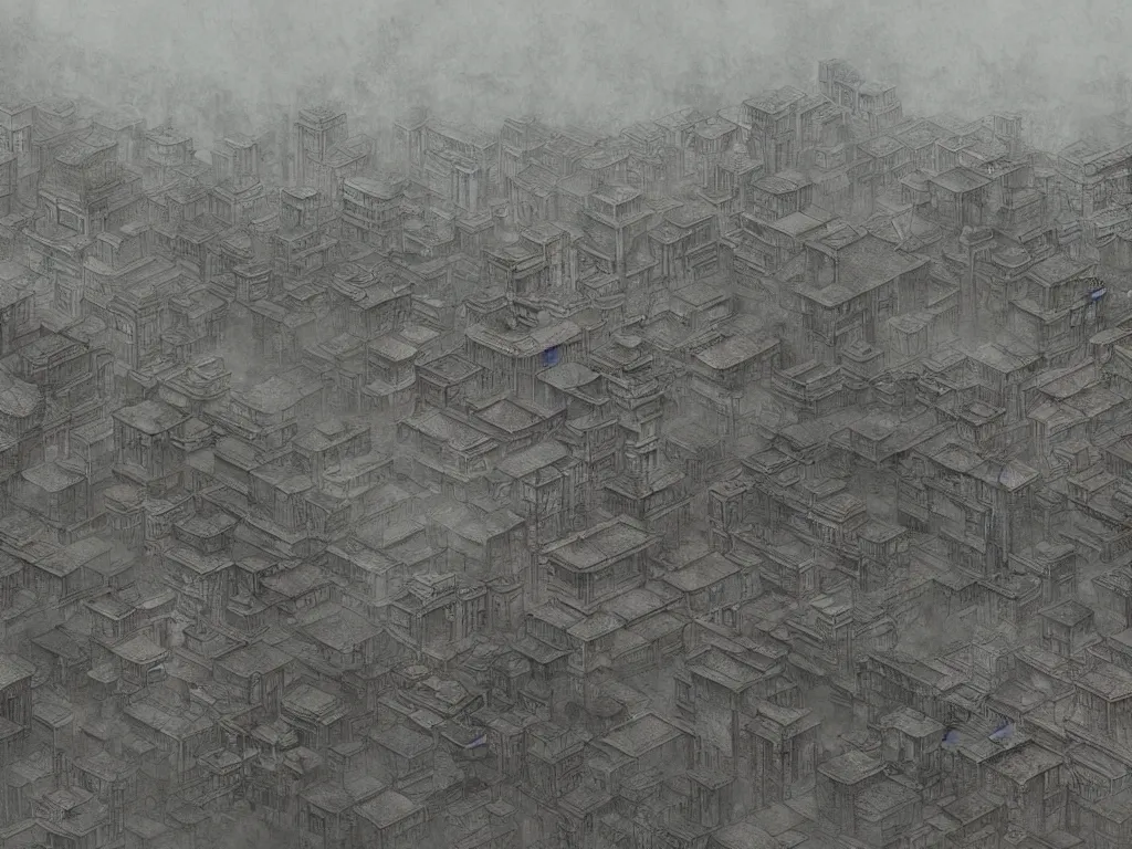 Prompt: blade runner style, monolithic, view of ancient chinese city, realistic detailed