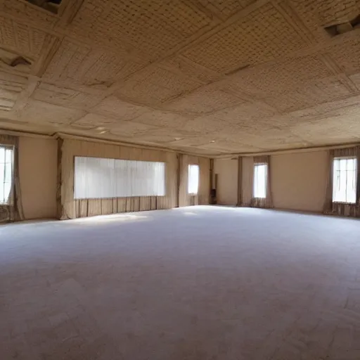 Image similar to an impossibly large room