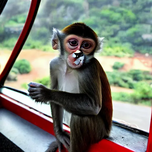 Image similar to monkey in bus