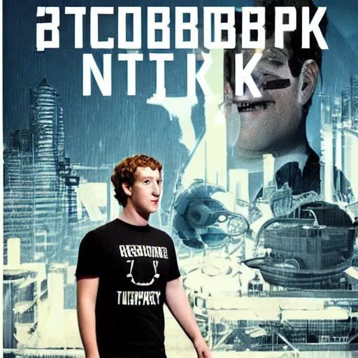 Prompt: mark zuckerberg in cyperpunk 2 0 7 7