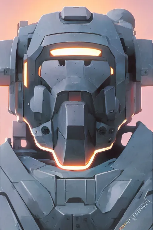 Prompt: mechwarrior 5 : mercenaries mech mecha cyborg robot boss mask helmet 2 0 2 2 3 d character design concept global illumination ray tracing hdr style radiating a glowing aura global fanart artstation by jesper ejsing, by rhads, makoto shinkai and lois van baarle, ilya kuvshinov, rossdraws digital painting, illustration, cinematic lighting