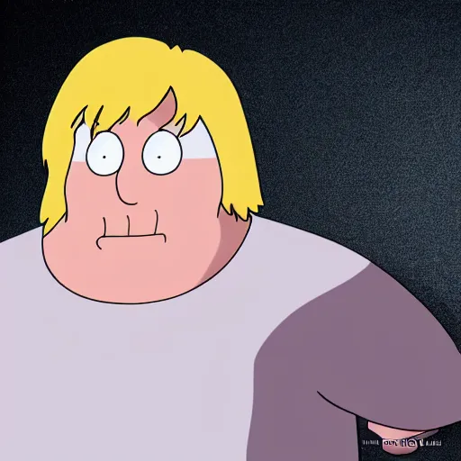 Image similar to Studio photo of Chris Griffin from Family Guy, hyperrealistic, realism, full body portrait, studio lighting