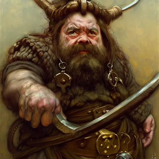 Prompt: highly detailed portrait of a dwarf peasant in the form of a tough male. d & d. art by donato giancola, eugene delacroix, ruan jia, carl larsson, peter mohrbacher. trending on artstation, intricate details, energetic composition, golden ratio, concept art, illustration, elegant art, global illuminaition
