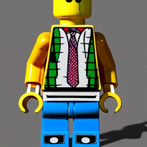 Prompt: saul goodman as a lego character