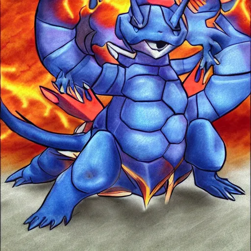 Image similar to pokemon fan art, charizard, venasaur, blastoise, ultra detailed