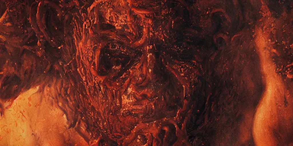 Image similar to biden in dante's inferno painting, dark beauty, rotten gold, closeup faces, extremely detailed, cinema 4 d, unreal engine.