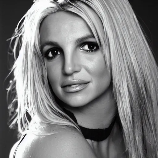 Prompt: photo of britney spears, blonde, 2 0 yo, studio portrait by jill greenberg