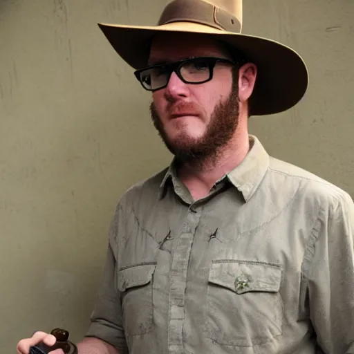 Image similar to Dan Ryckert as Indiana Jones