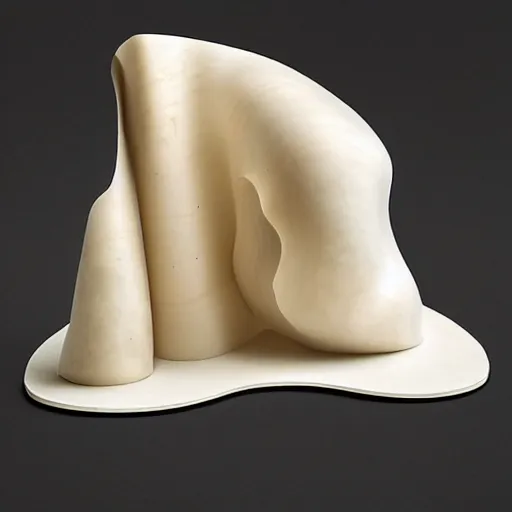 Image similar to A installation art. A rip in spacetime. Did this device in her hand open a portal to another dimension or reality?! alabaster, chestnut by Frank Gehry curvaceous