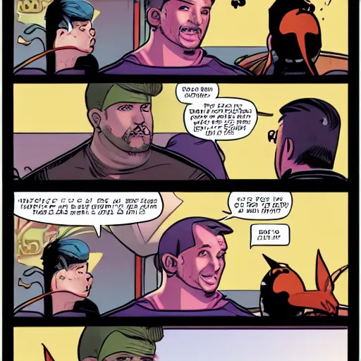 Image similar to penny arcade panel featuring tycho and gabe, textless, textless, wordless