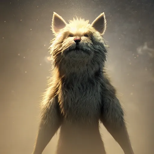 Prompt: full body pose, hyperrealistic photograph cute furry monsters, dim volumetric lighting, 8 k, octane beautifully detailed render, extremely hyper detailed, intricate, epic composition, cinematic lighting, masterpiece, trending on artstation, very very detailed, stunning, hdr, smooth, sharp focus, high resolution, award, winning photo, dslr, 5 0 mm