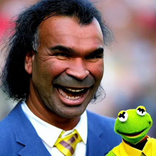 Prompt: Ruud Gullit as a muppet