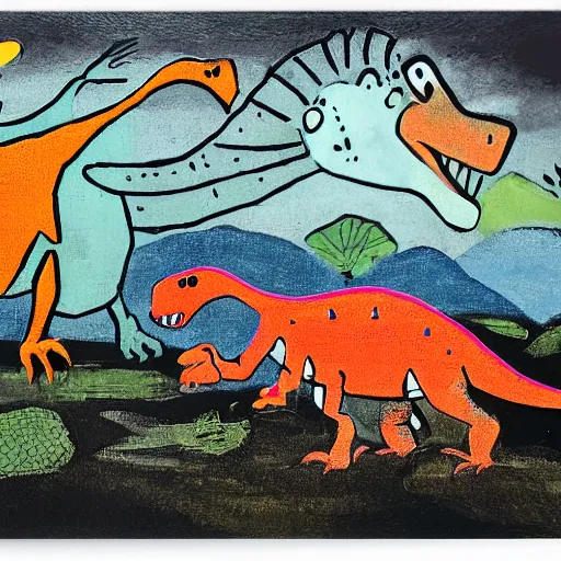 Image similar to dinosaurs by John piper