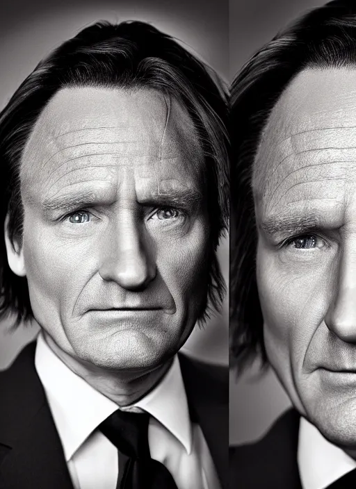 Image similar to platon closeup photograph of norm conan obrien in a suit, photorealistic, studio lighting, ektachrome, detailed, intricate, face detail