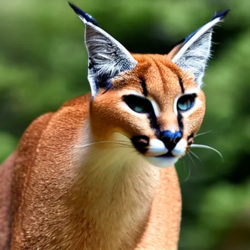 Image similar to caracal in crown