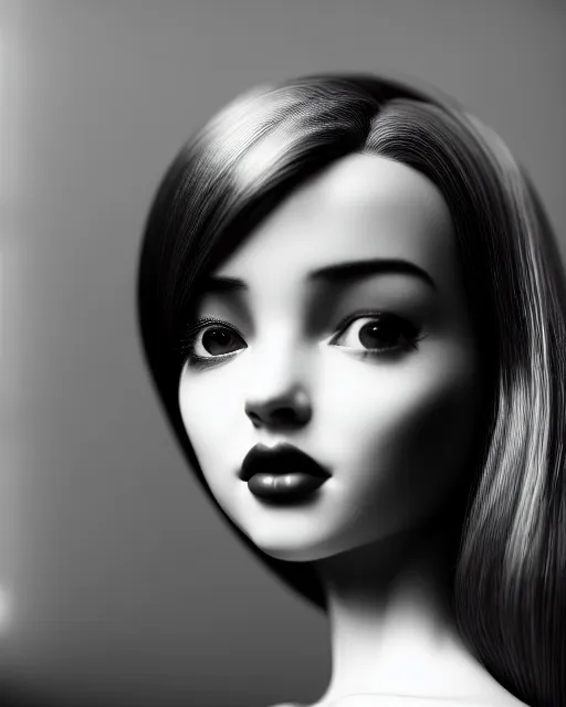Image similar to black and white dreamy young beautiful female artificial intelligence, cinematic, rim light, photo - realistic, elegant, high detail, 8 k, masterpiece, photo taken in 1 9 3 0